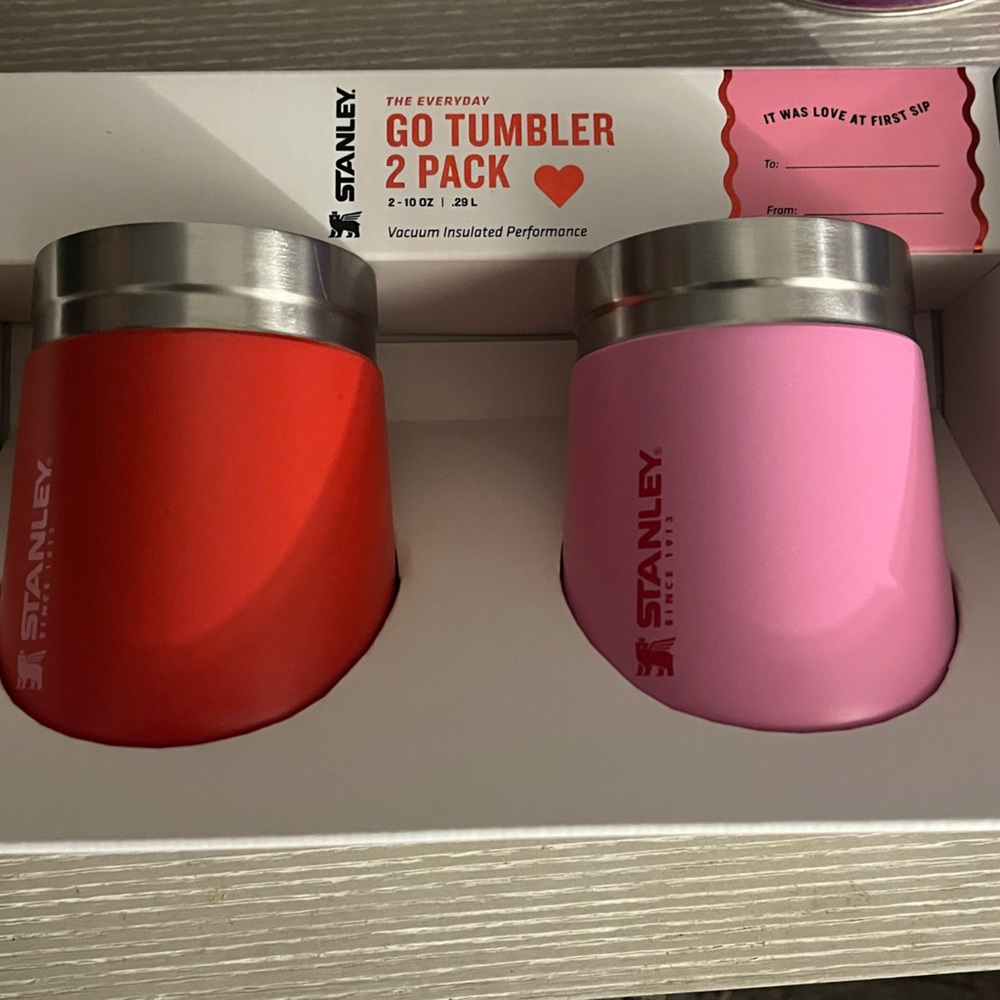 STANLEY Valentine’s Day 2024 Go Tumbler 2 Pack 10oz Each Limited Edition